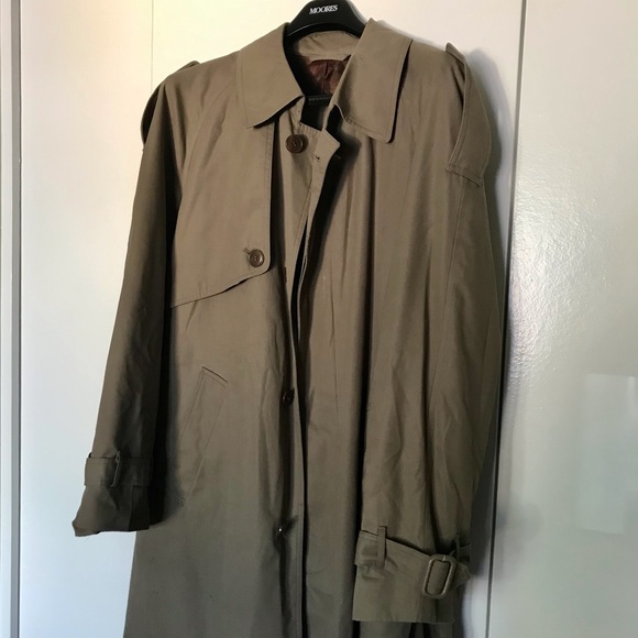 Men’s Taupe Belted Trench Coat in size 46 - Picture 3 of 8